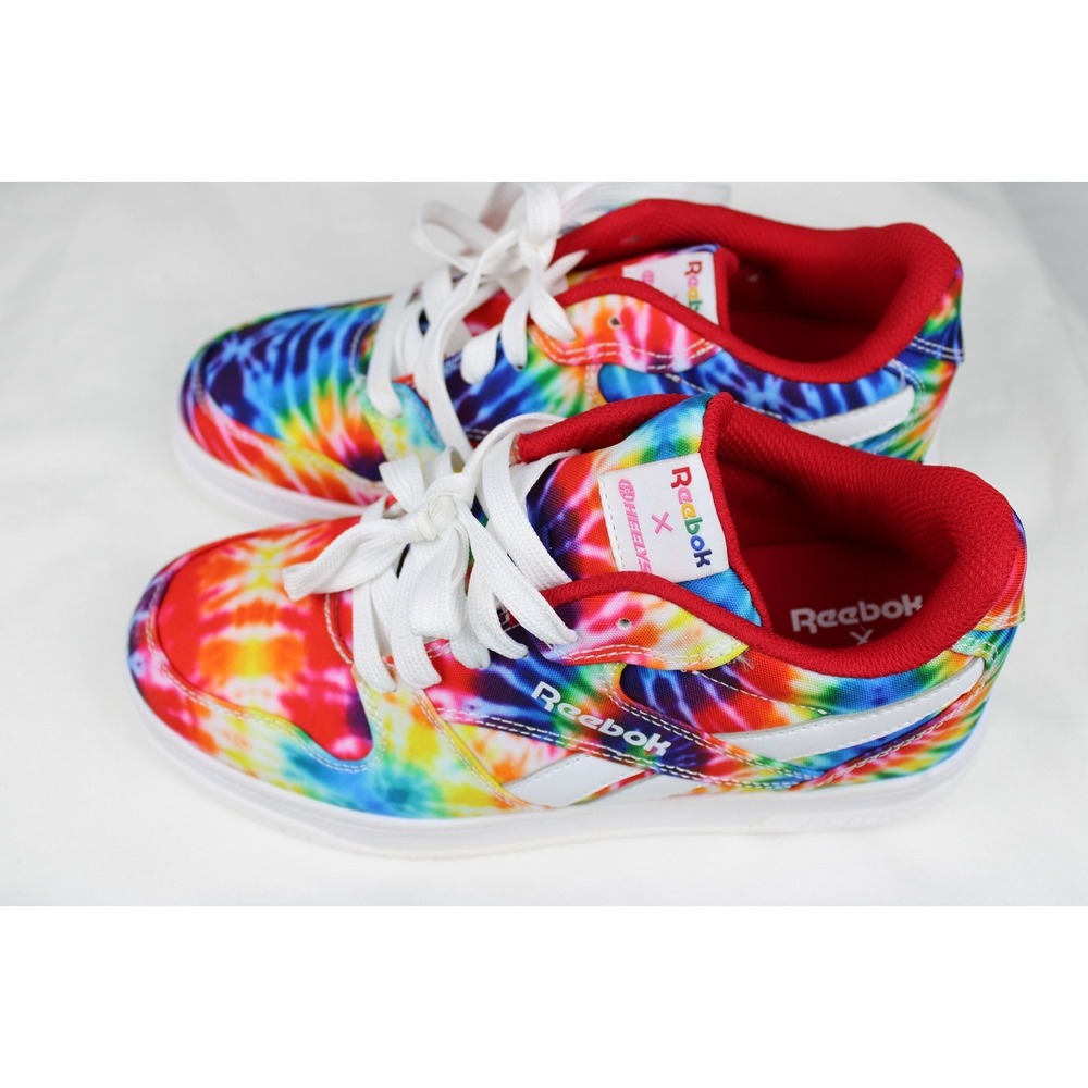 Reebok x Heelys Womens Roller Shoes Size 6 Tie Dye Multicolor Skate Sneakers